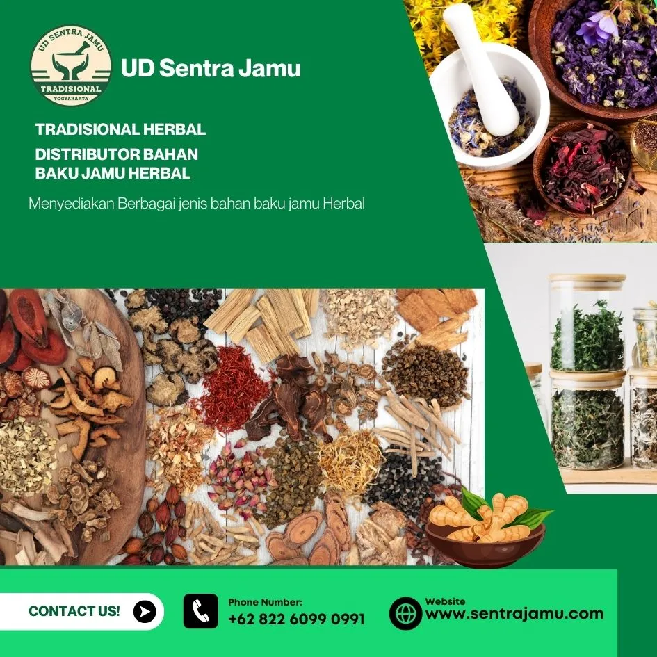 Supplier Lengkap bahan baku herbal jamu berkualitas – UD Sentra Jamu